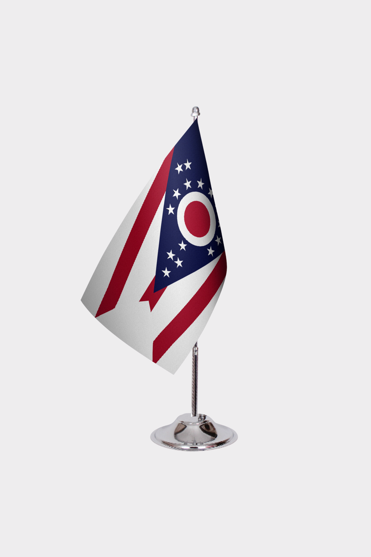 Ohio State Desk Flags — Double Satin