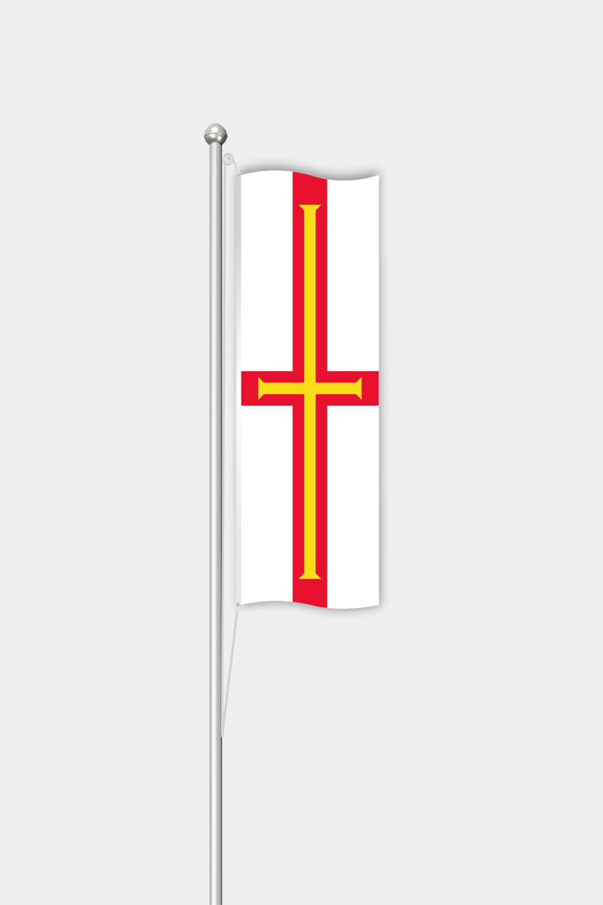 Outdoor Vertical Guernsey Flag — Polyester