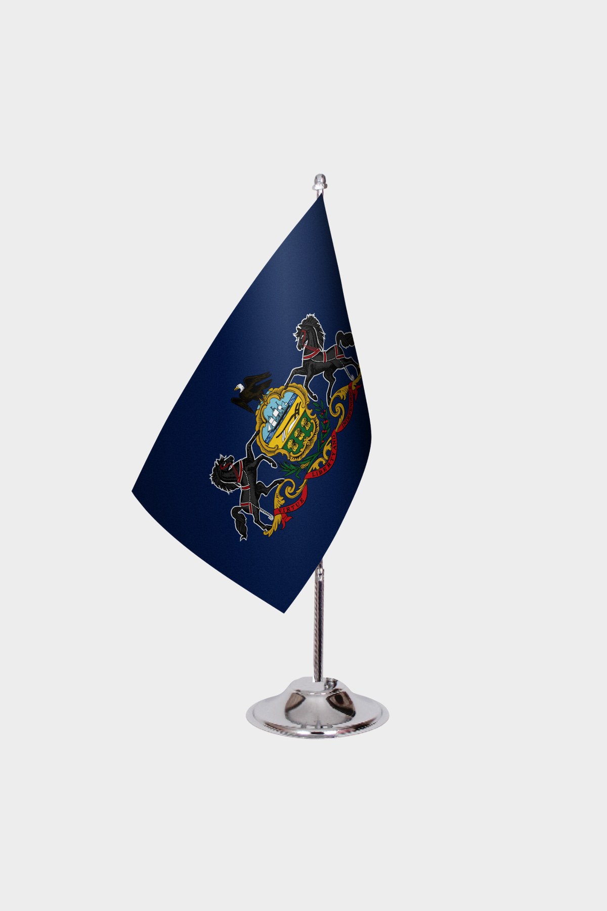 Pennsylvania State Desk Flags — Double Satin