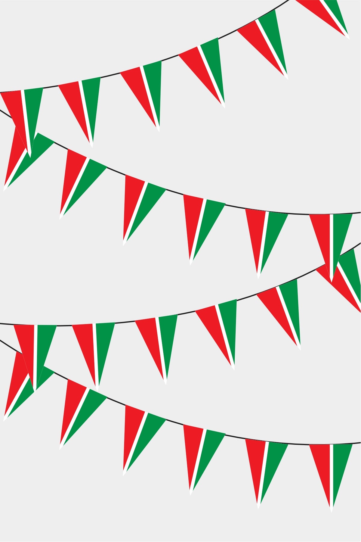Guirlande de drapeaux triangulaires du Tatarstan 50 m