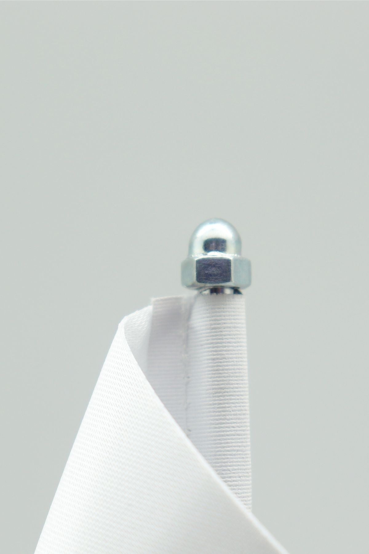Drapeau de Table Personnalisé Simple, mât chromé, drapeau 15 × 22,5 cm sur socle lesté (3)