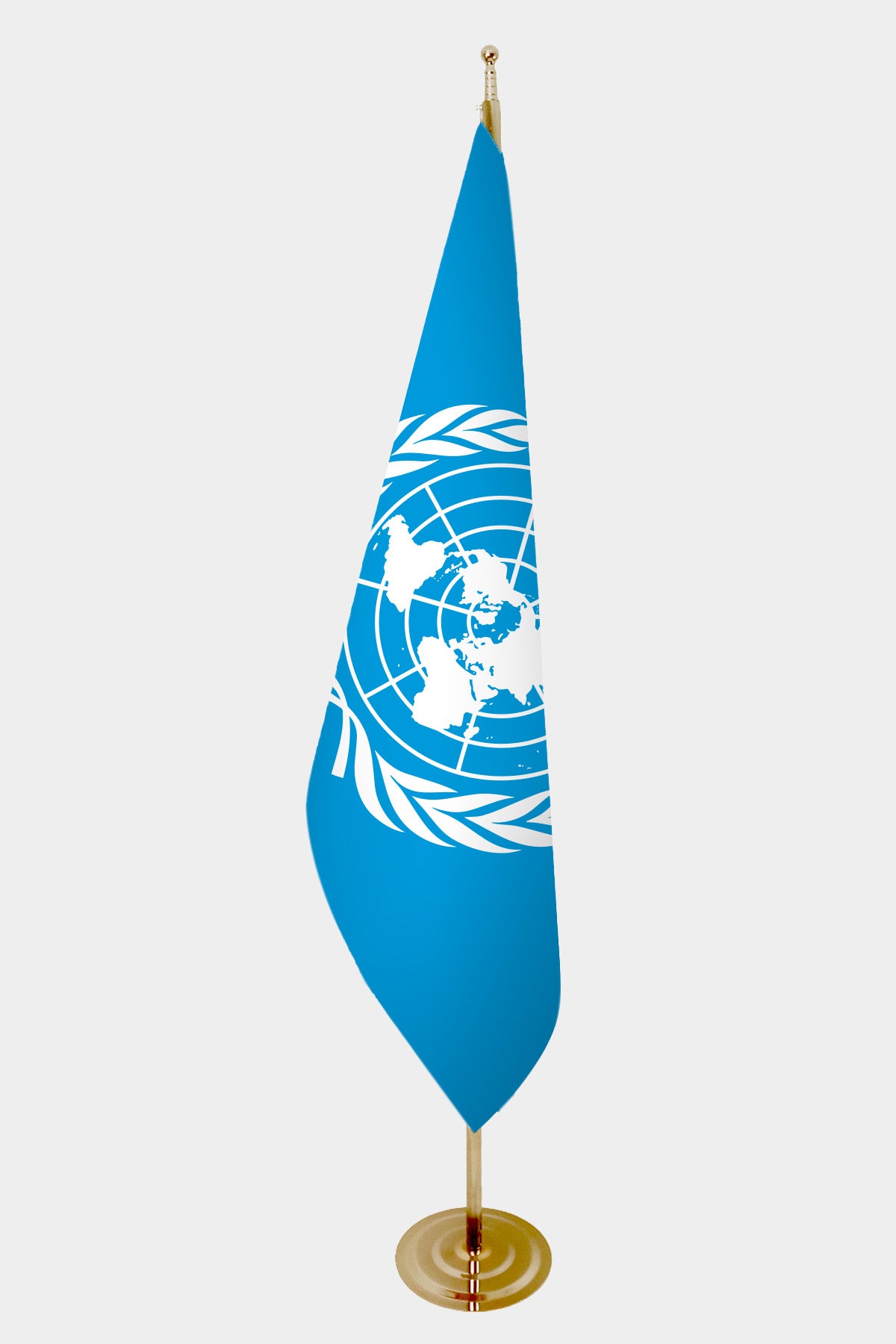 United Nations Official Indoor Flag — Gold Pole all-groups