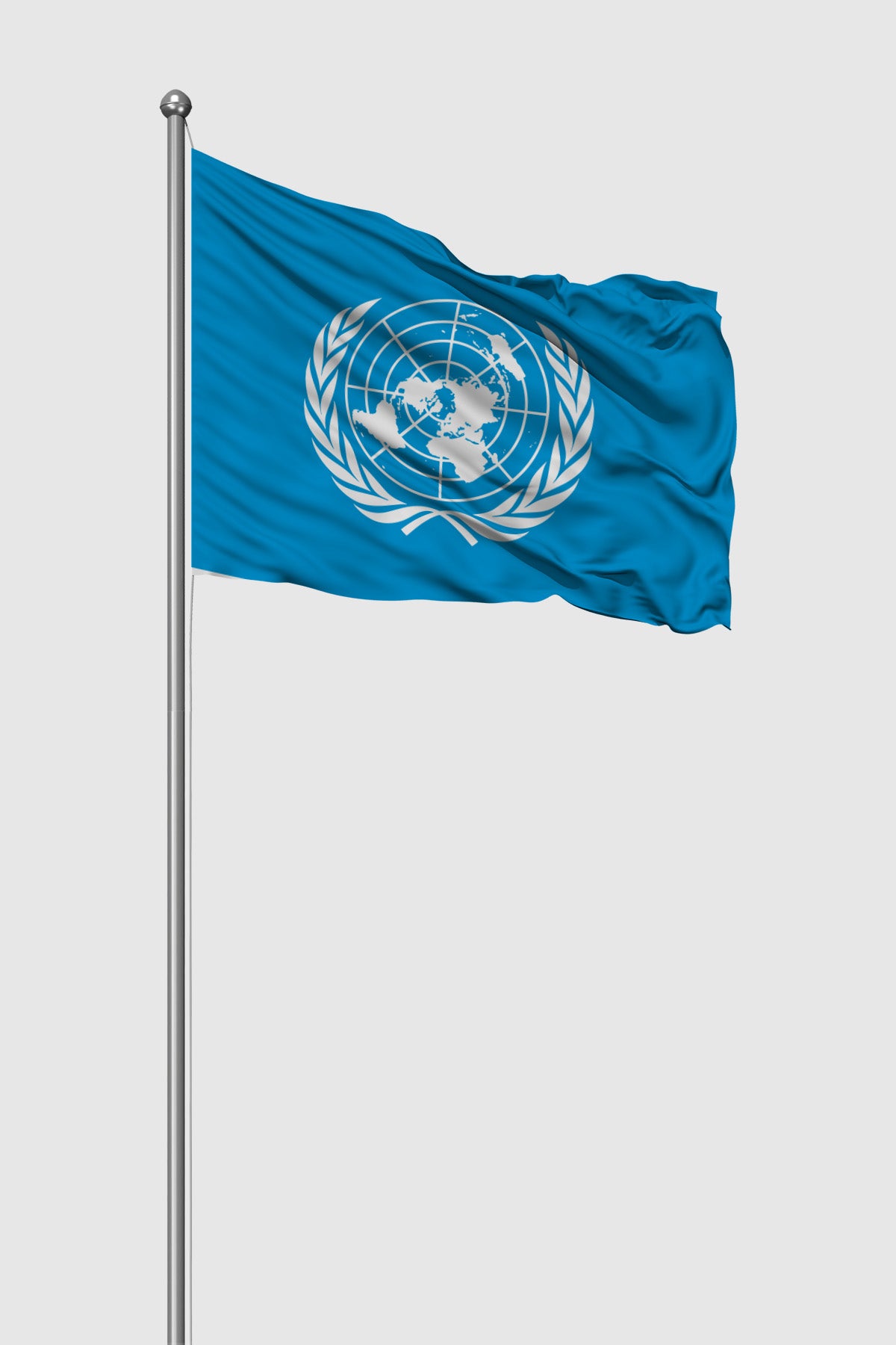 United Nations Outdoor Flag — Raschel Knit