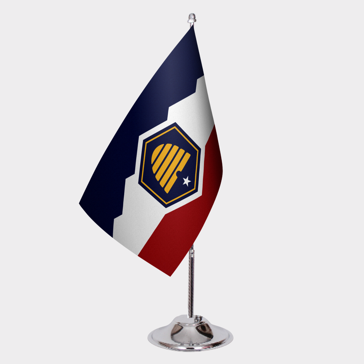 Utah State Desk Flags — Double Satin