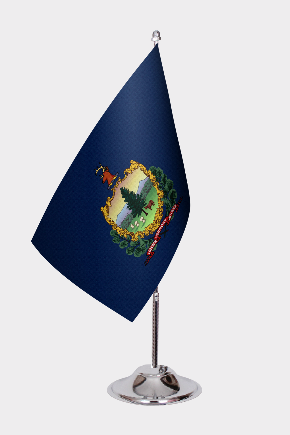 Vermont State Desk Flags — Full View