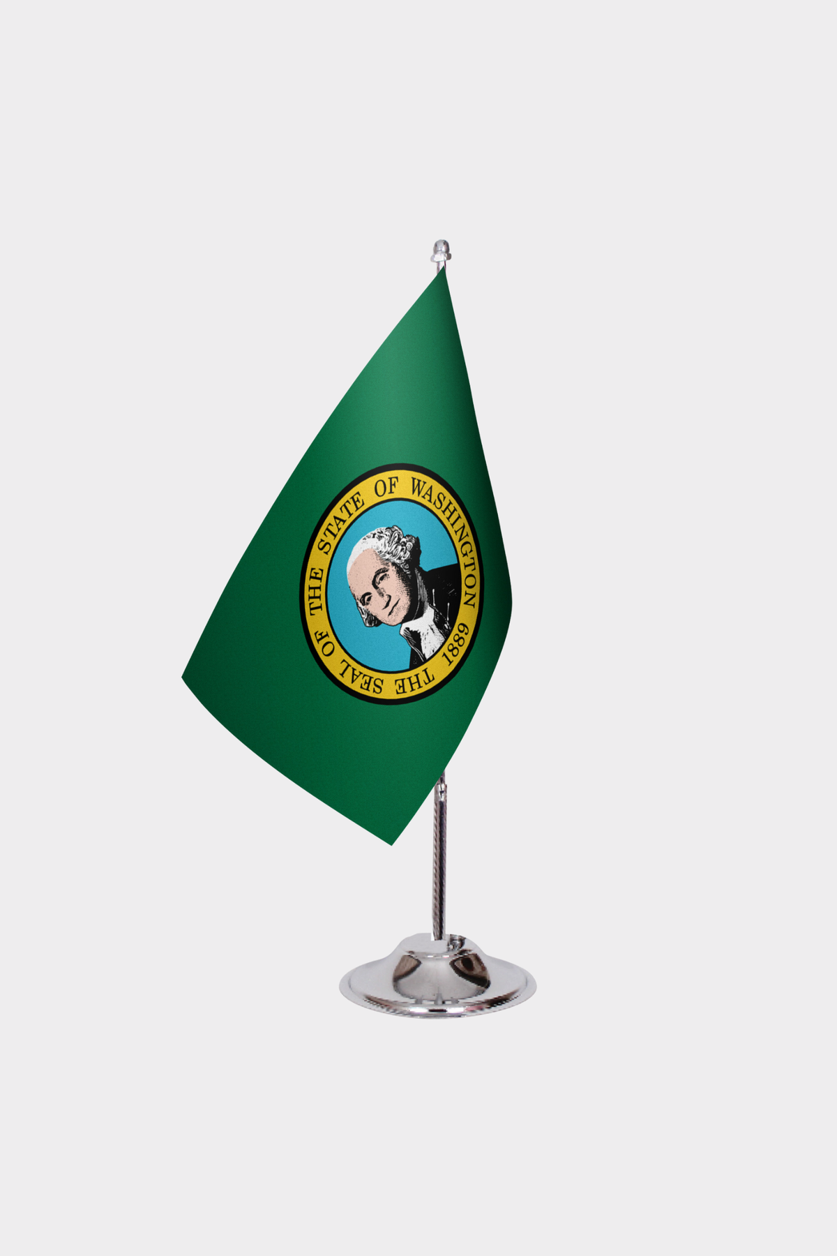 Washington State Desk Flags — Double Satin