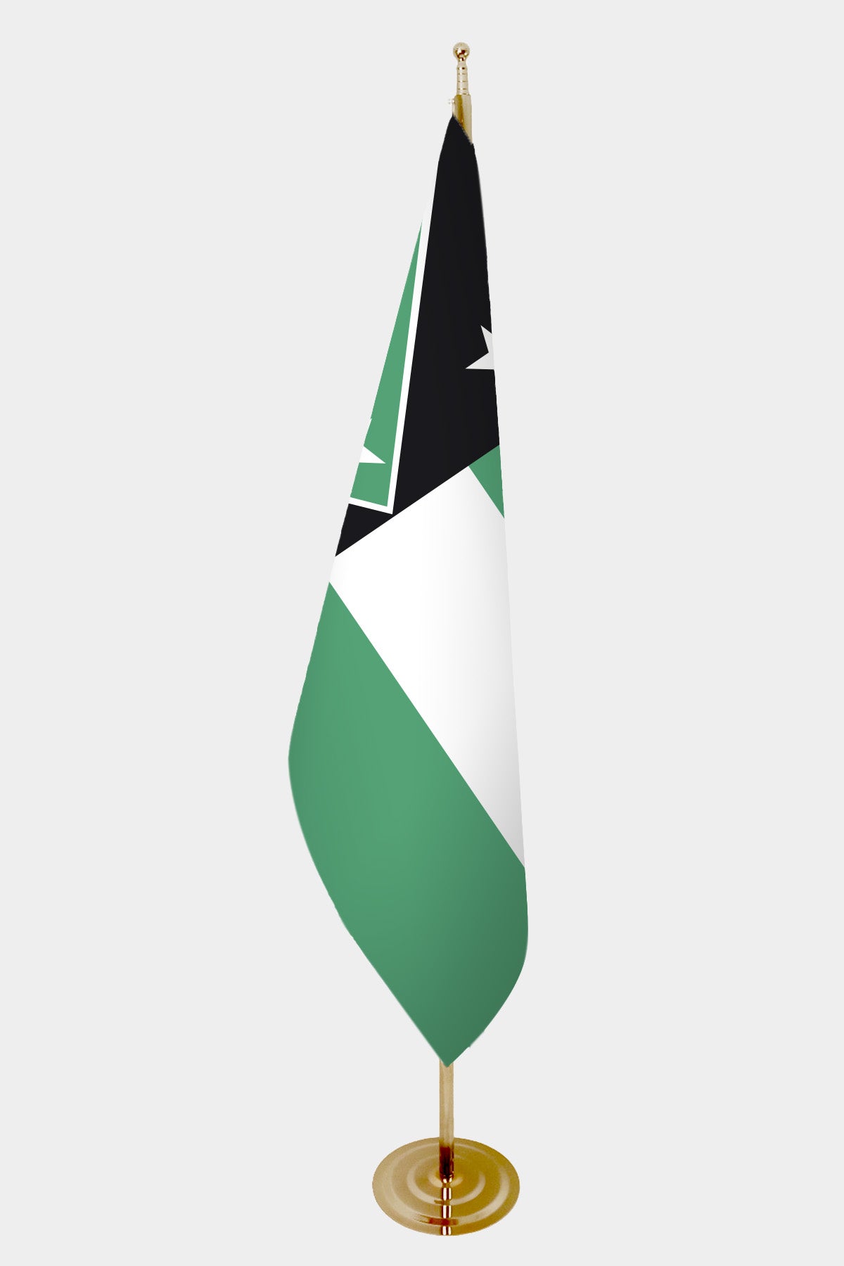 Drapeau officiel d'intérieur de la Thrace occidentale — mât doré all-groups