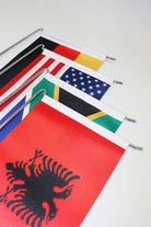 L-Shaped South Dakota State Desk Flag - Premium Double-Layer Satin with Chrome Stand | Professional Quality State Desk Flag