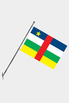 Central African Republic Wall-Mounted Telescopic Flagpole Set — Polyester