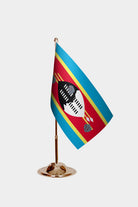 Esvatini Gold Desk Flag - Premium Metal Stand