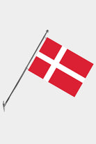 Denmark Wall-Mounted Telescopic Flagpole Set — Polyester