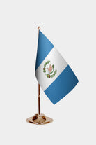 Guatemala Gold Desk Flag - Premium Metal Stand