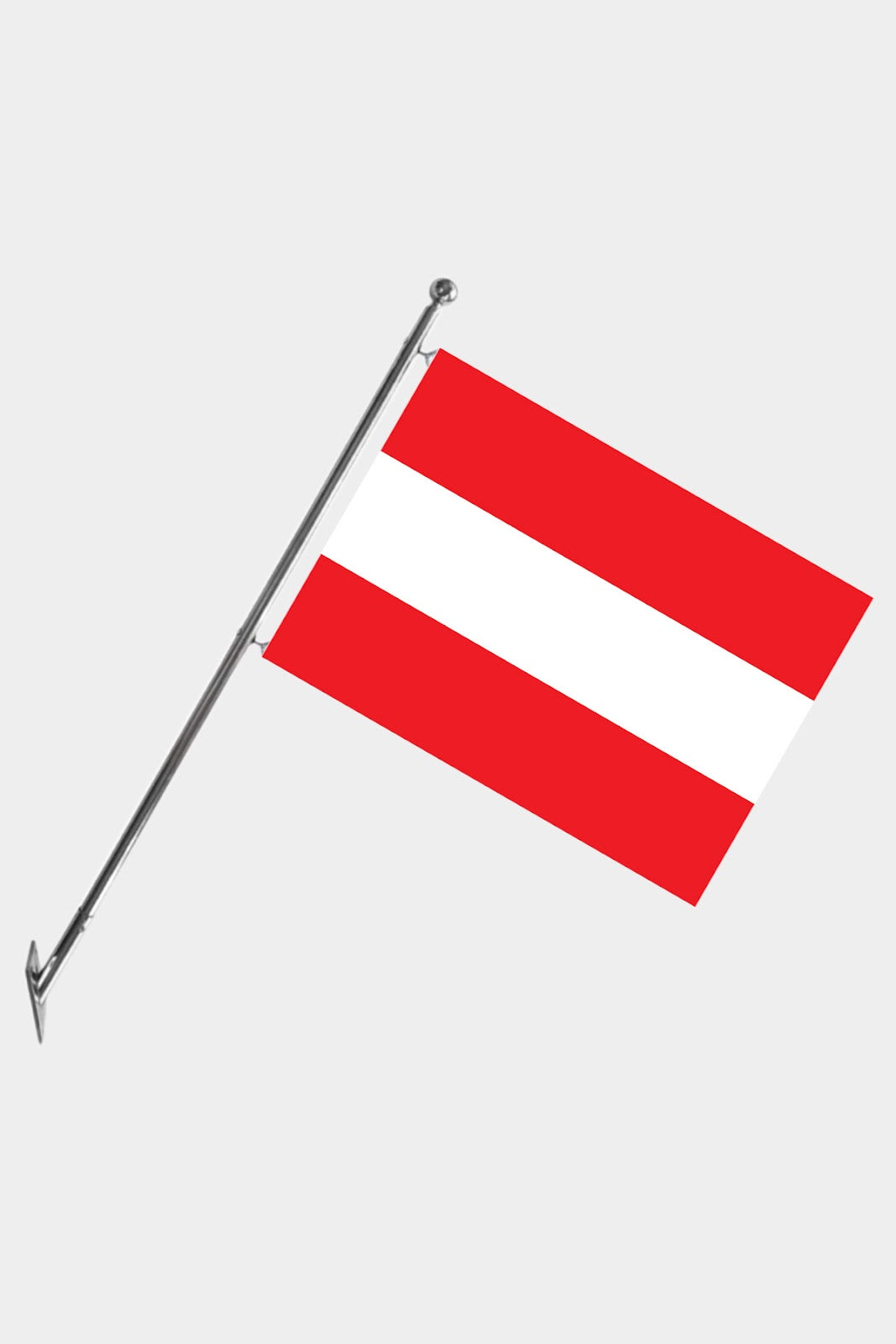 Austria Wall-Mounted Telescopic Flagpole Set — Polyester