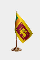 Sri Lanka Gold Desk Flag - Premium Metal Stand