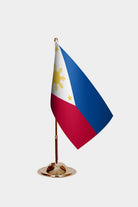 Philippines Gold Desk Flag - Premium Metal Stand