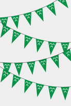 3 Hilal Triangular Flag Bunting - 50 Meters Premium Pennant Flags for Party Decoration | Professional Quality Raschel Fabric