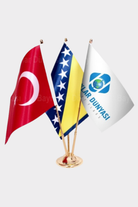 Altın Kaplama Masa Bayrağı