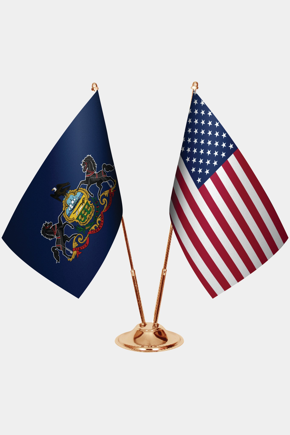 Pennsylvania Gold Desk Flag