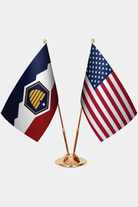 Utah Gold Desk Flag