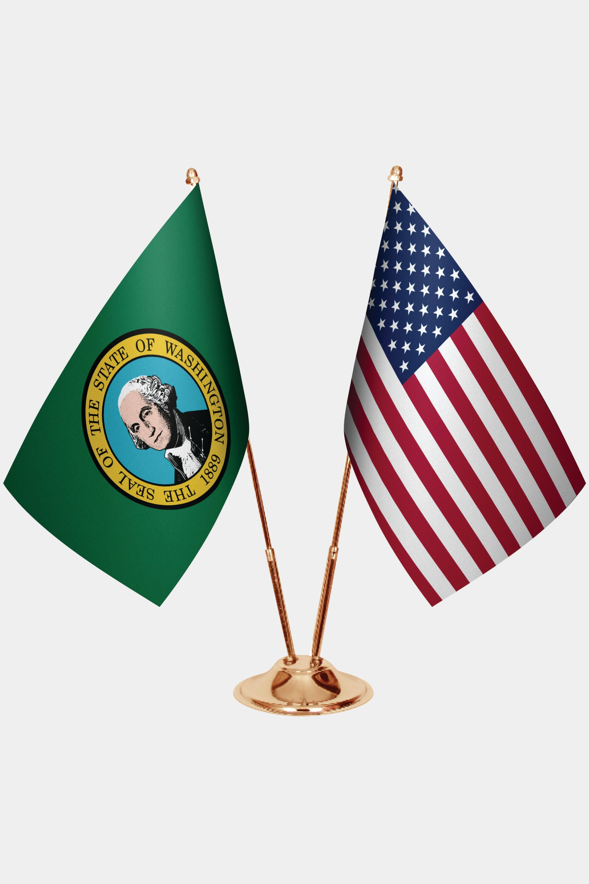 Washington ve ABD Masa Bayrağı Seti