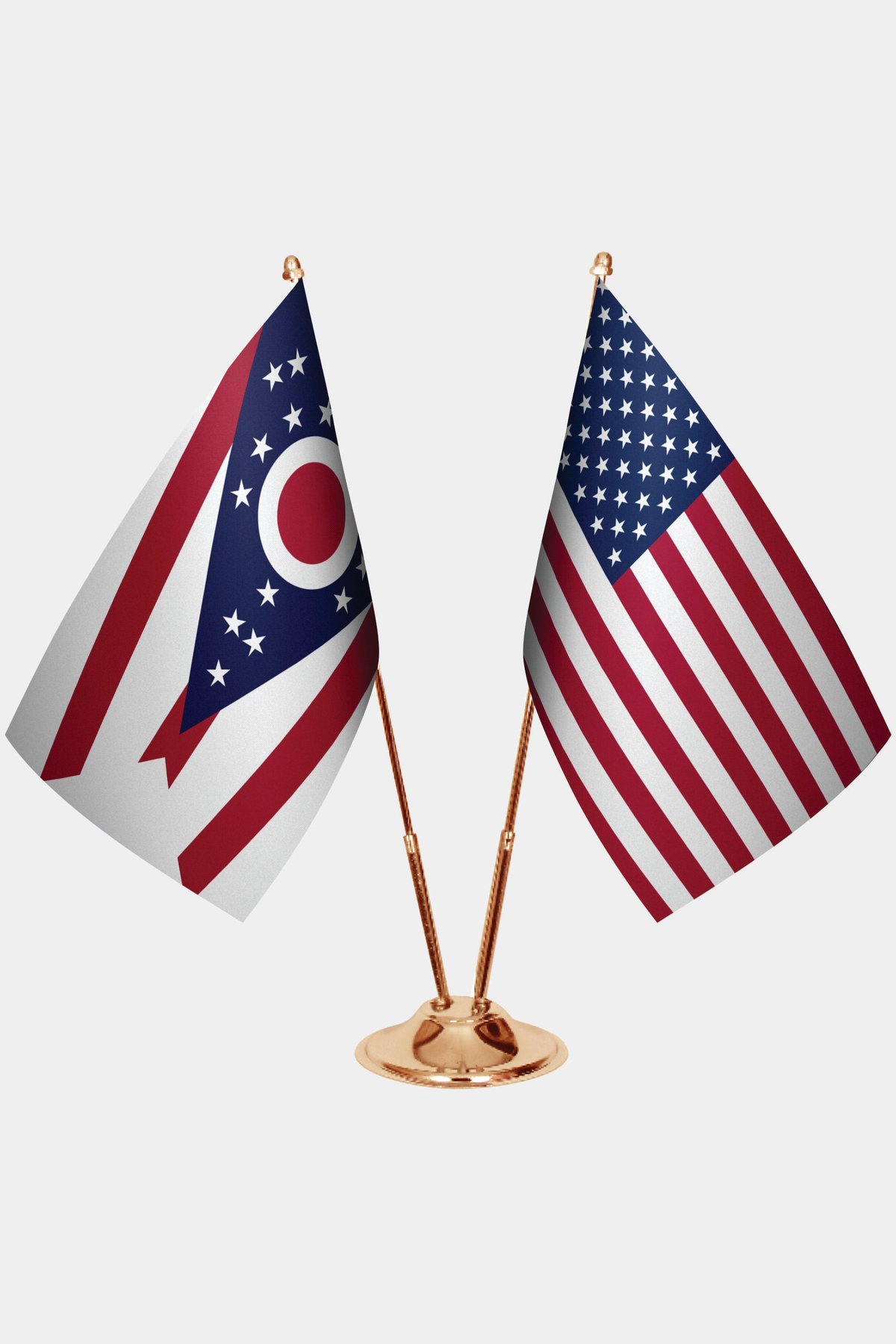 Ohio ve ABD Masa Bayrağı Seti