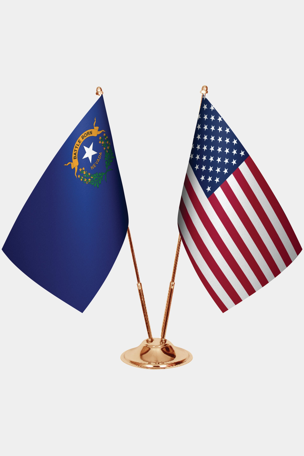 Nevada ve ABD Masa Bayrağı Seti