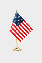 Deluxe United States Table Flag — Double Satin 15×22.5 cm