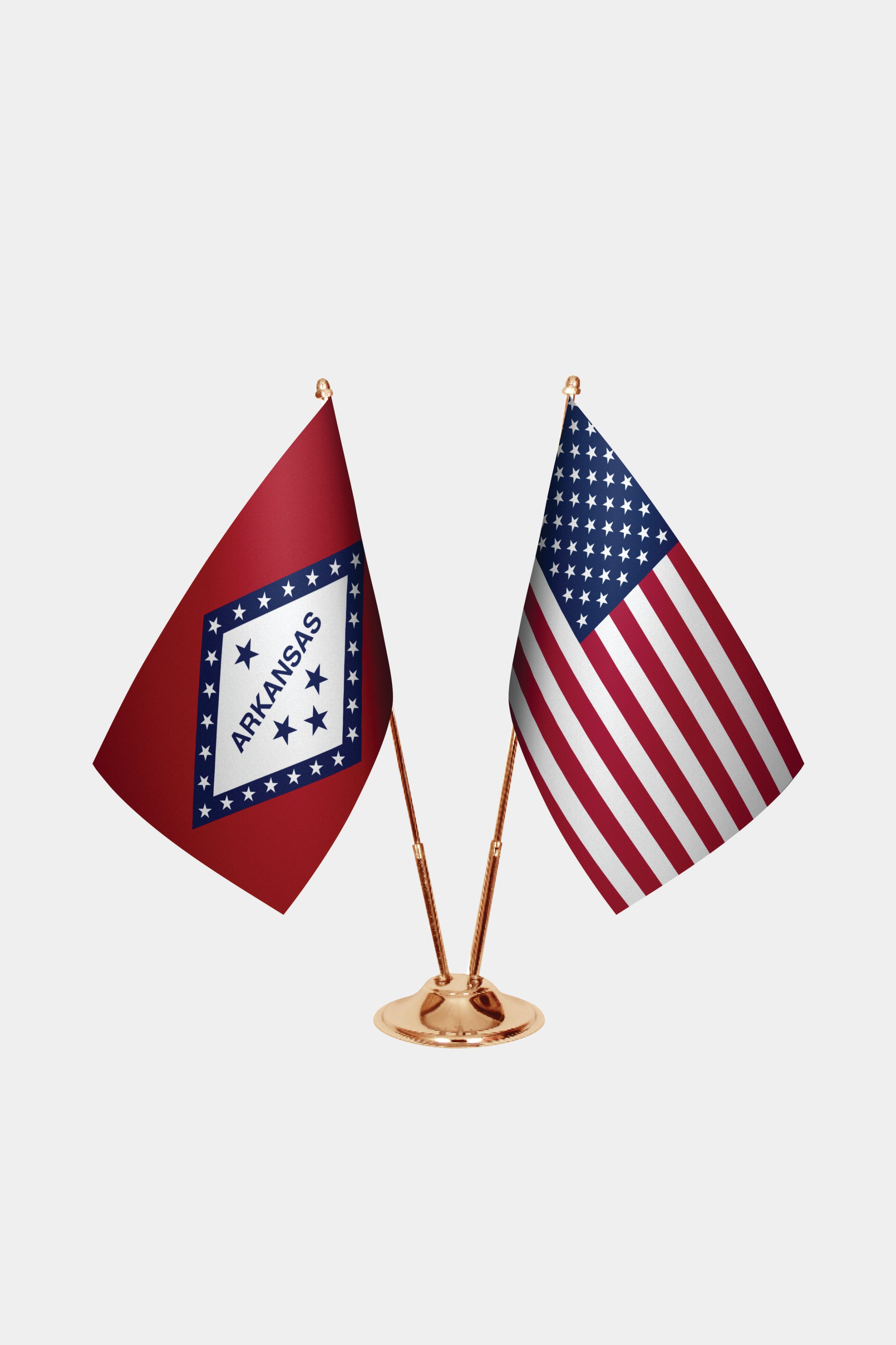 Arkansas Gold Desk Flag
