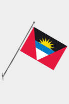 Antigua and Barbuda Wall-Mounted Telescopic Flagpole Set — Polyester