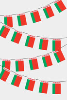 Belarus Rectangular Flag Bunting - 50 Meters Premium String Flags for Party Decoration | Professional Quality Raschel Fabric