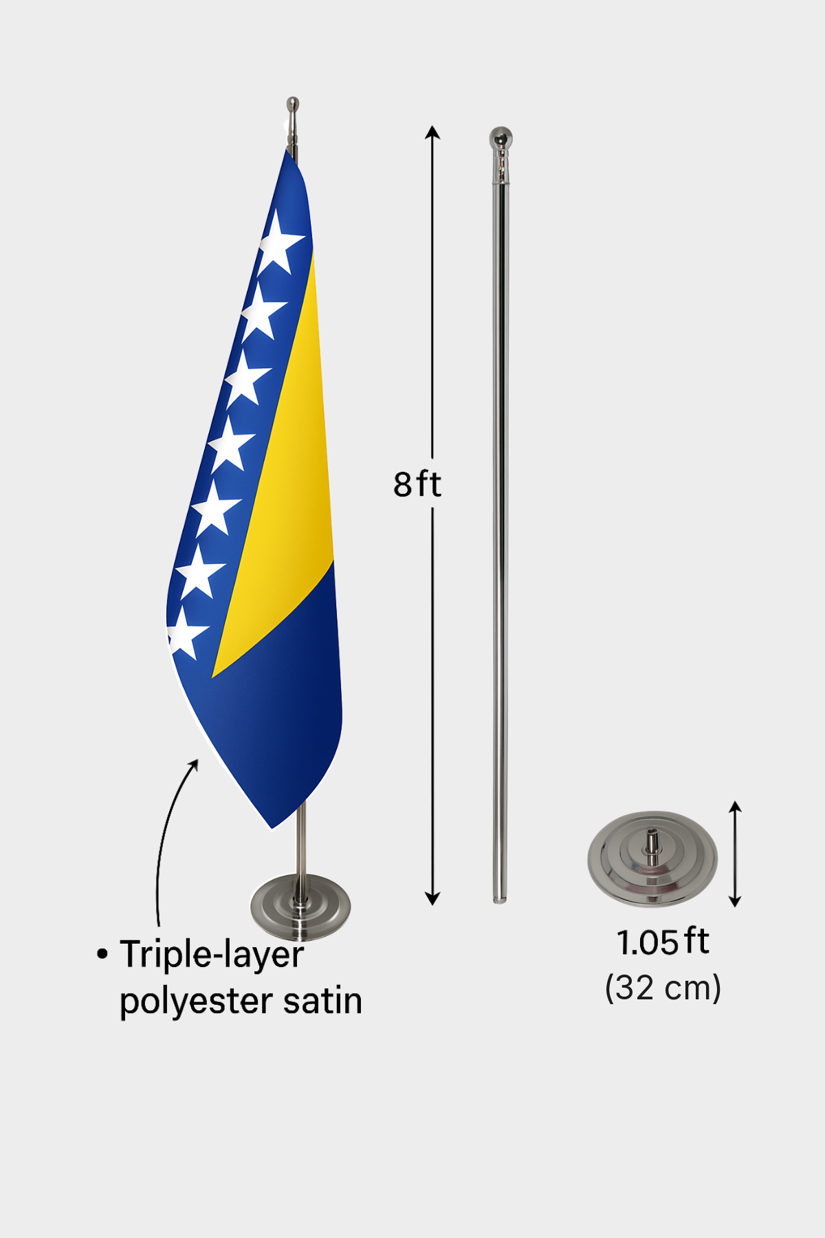 Bosna-Hersek Makam Bayrağı — Tören Sunumu