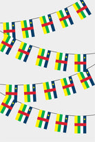 Central African Republic Rectangular Flag Bunting - 50 Meters Premium String Flags for Party Decoration | Professional Quality Raschel Fabric
