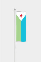 Outdoor Vertical Djibouti Flag — Polyester