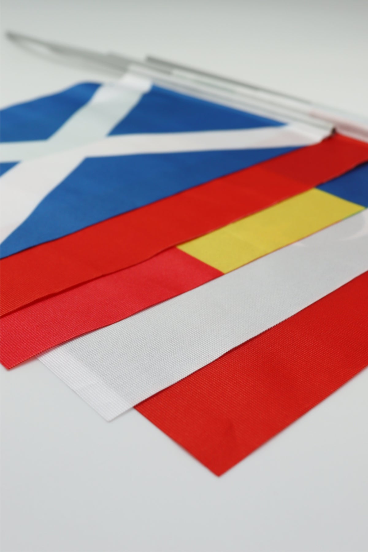 Slovenia handheld flag on stick - durable polyester country flag for events and parades