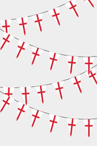 England Triangular Flag Bunting - 50 Meters Premium Pennant Flags for Party Decoration | Professional Quality Raschel Fabric