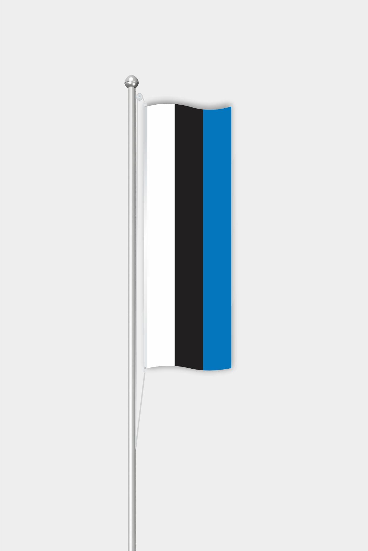 Outdoor Vertical Estonia Flag — Polyester