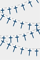Finland Triangular Flag Bunting - 50 Meters Premium Pennant Flags for Party Decoration | Professional Quality Raschel Fabric