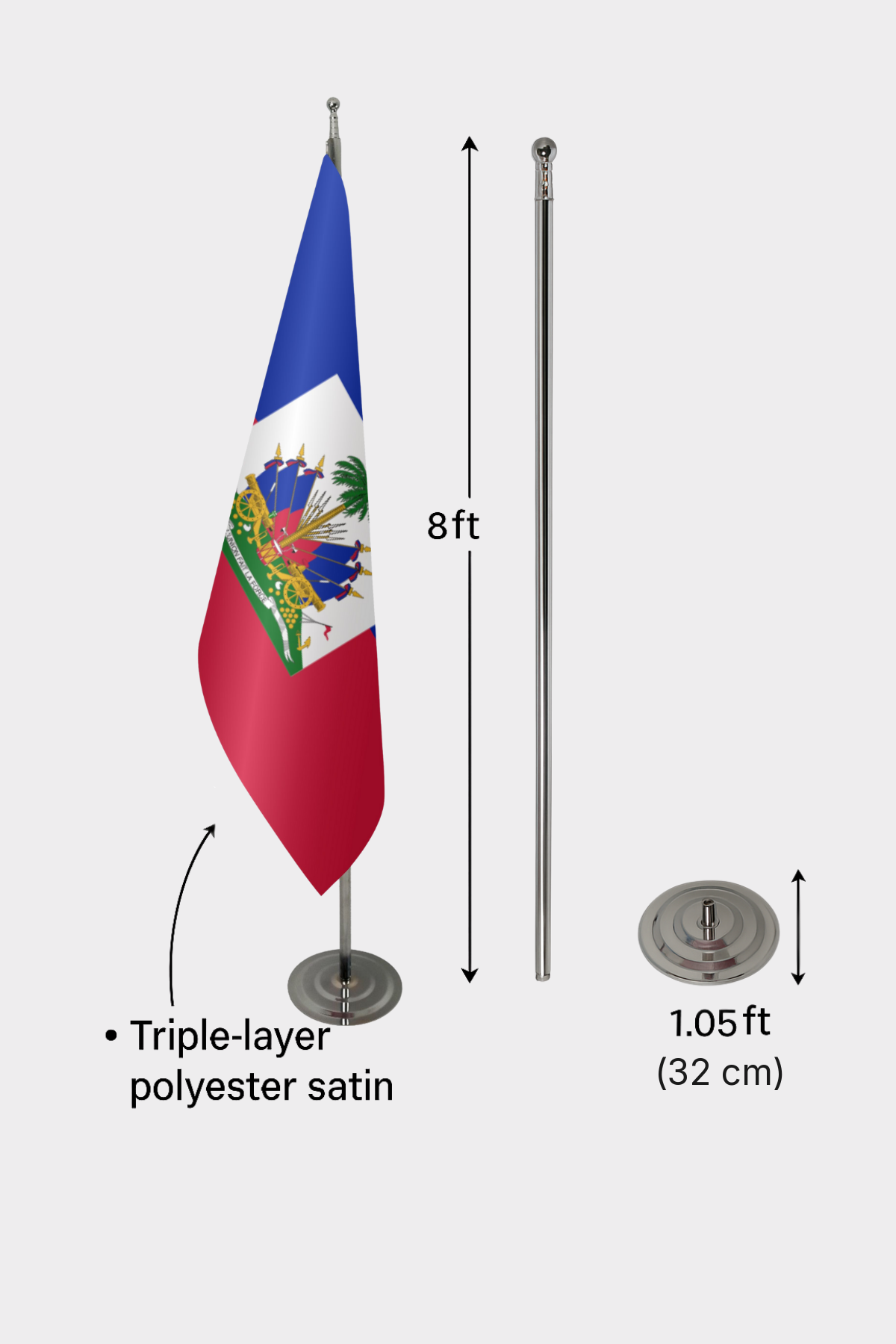 Haiti Makam Bayrağı — Tören Sunumu