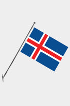 Iceland Wall-Mounted Telescopic Flagpole Set — Polyester