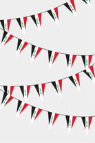Iraq Triangular Flag Bunting - 50 Meters Premium Pennant Flags for Party Decoration | Professional Quality Raschel Fabric