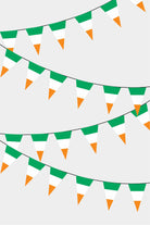 Ireland Triangular Flag Bunting - 50 Meters Premium Pennant Flags for Party Decoration | Professional Quality Raschel Fabric