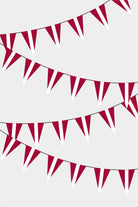 Latvia Triangular Flag Bunting - 50 Meters Premium Pennant Flags for Party Decoration | Professional Quality Raschel Fabric