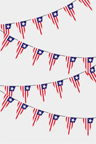Liberia Triangular Flag Bunting - 50 Meters Premium Pennant Flags for Party Decoration | Professional Quality Raschel Fabric