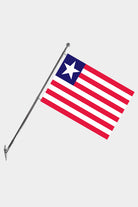 Liberia Wall-Mounted Telescopic Flagpole Set — Polyester