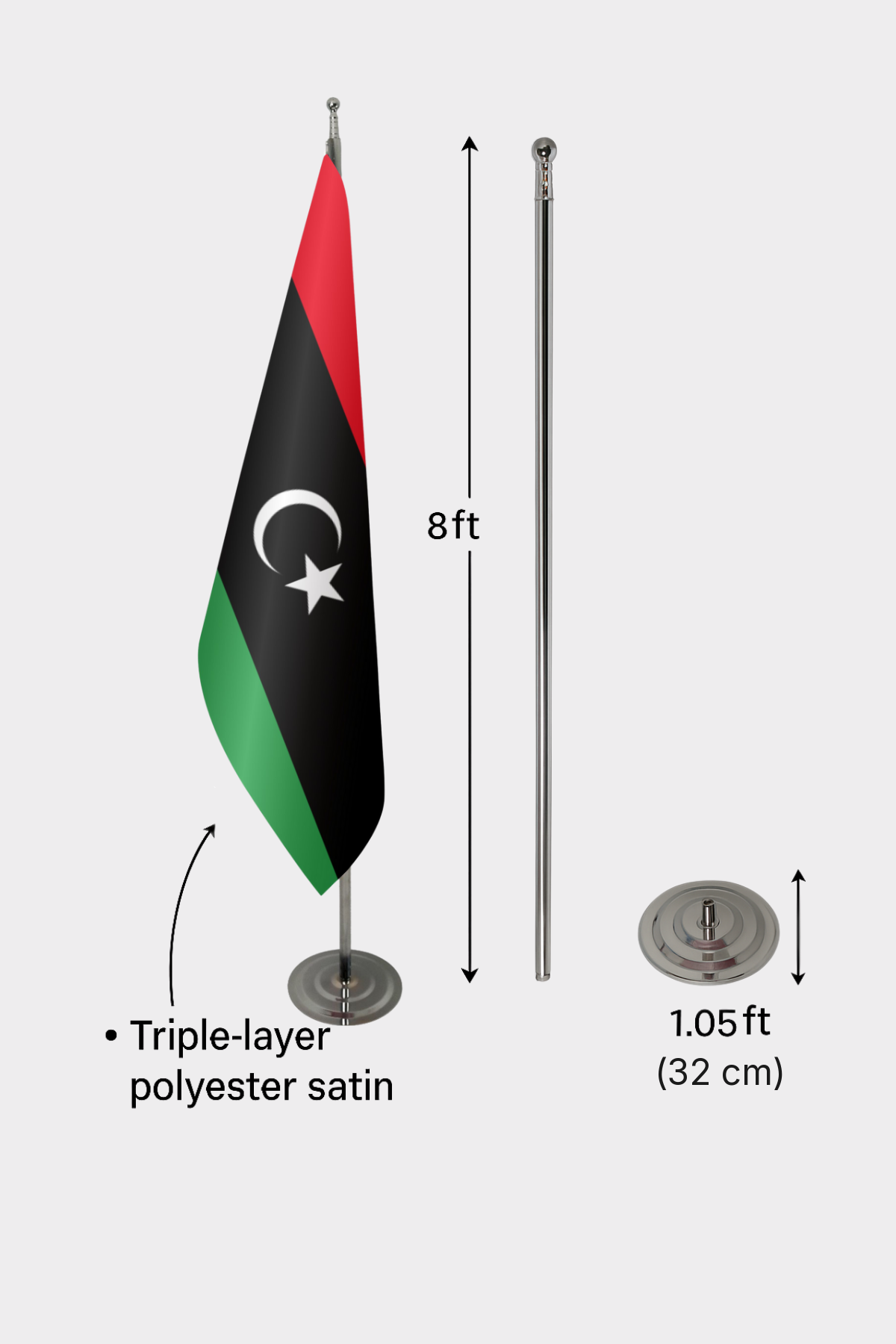 Libya Makam Bayrağı — Tören Sunumu