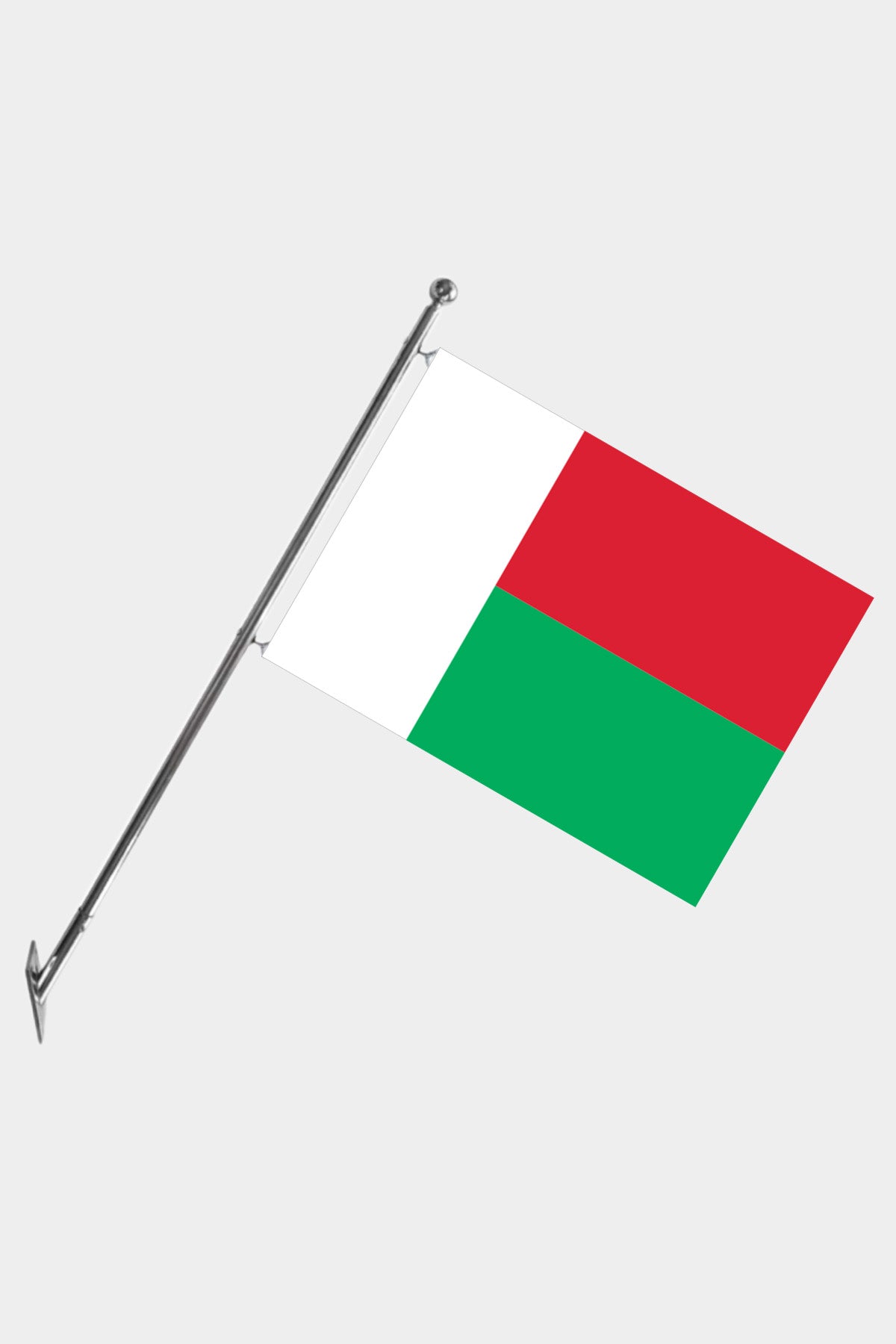 Madagascar Wall-Mounted Telescopic Flagpole Set — Polyester