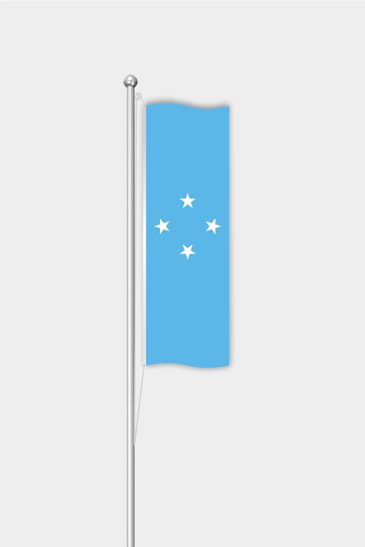 Outdoor Vertical Micronesia Flag — Polyester