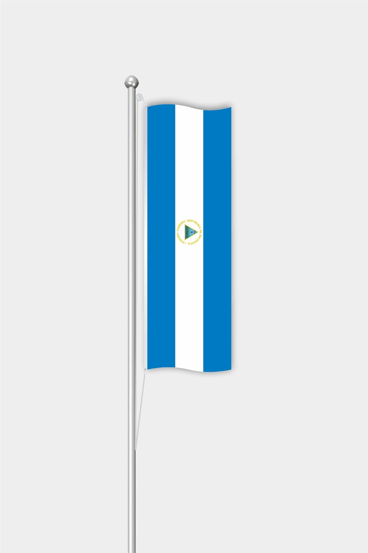Outdoor Vertical Nicaragua Flag — Polyester
