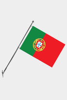 Portugal Wall-Mounted Telescopic Flagpole Set — Polyester