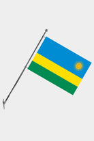 Rwanda Wall-Mounted Telescopic Flagpole Set — Polyester